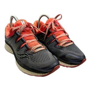 Saucony ISO Hurricane Everun Sneakers Grey Pink Size 8